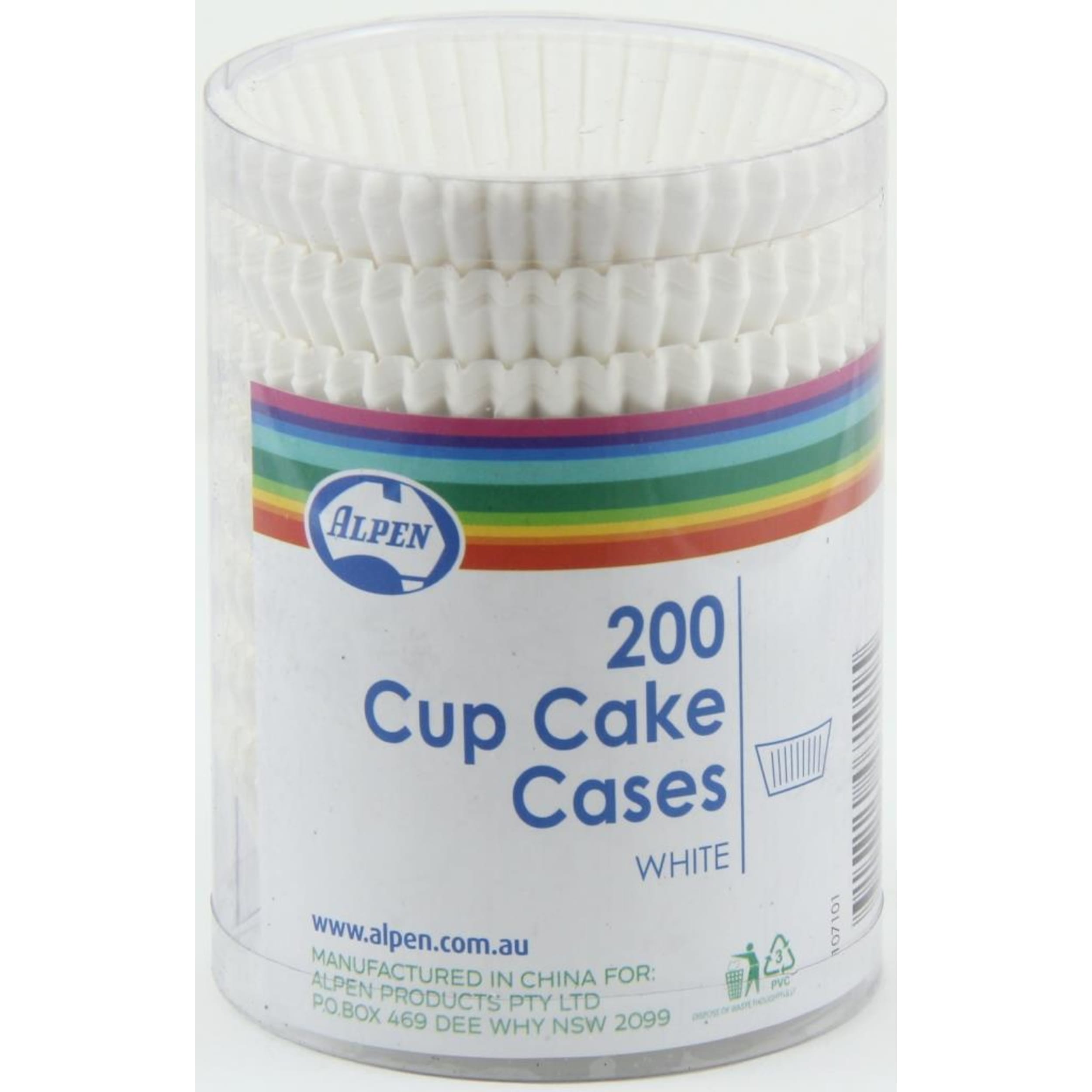 Catering Collection Cup Cake Cases White (38x21mm) (200 Pack)