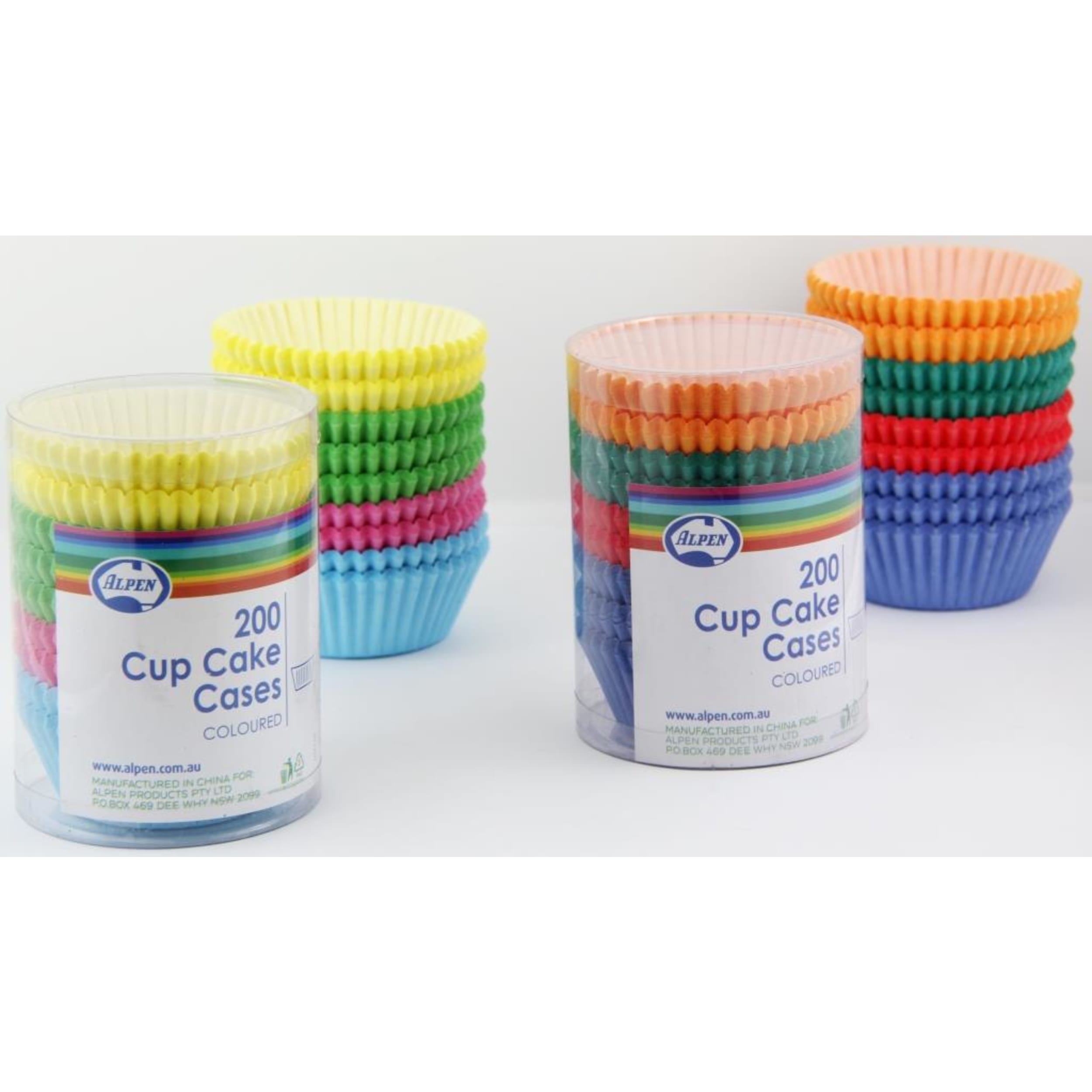Catering Collection Cup Cake Cases Coloured (38x21mm) (200 Pack)