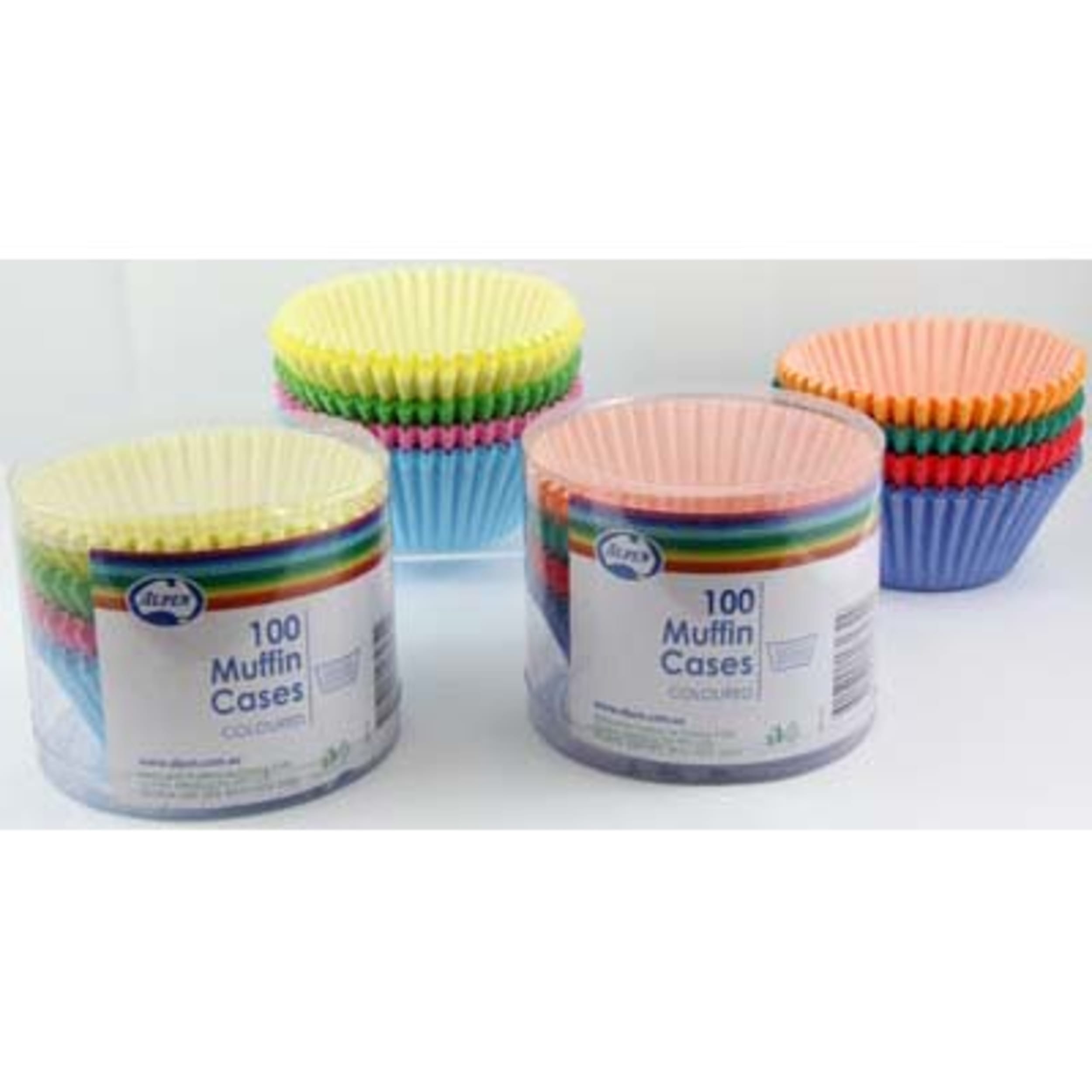 Catering Collection Muffin Case Coloured (55x29.5mm) (100 Pack)