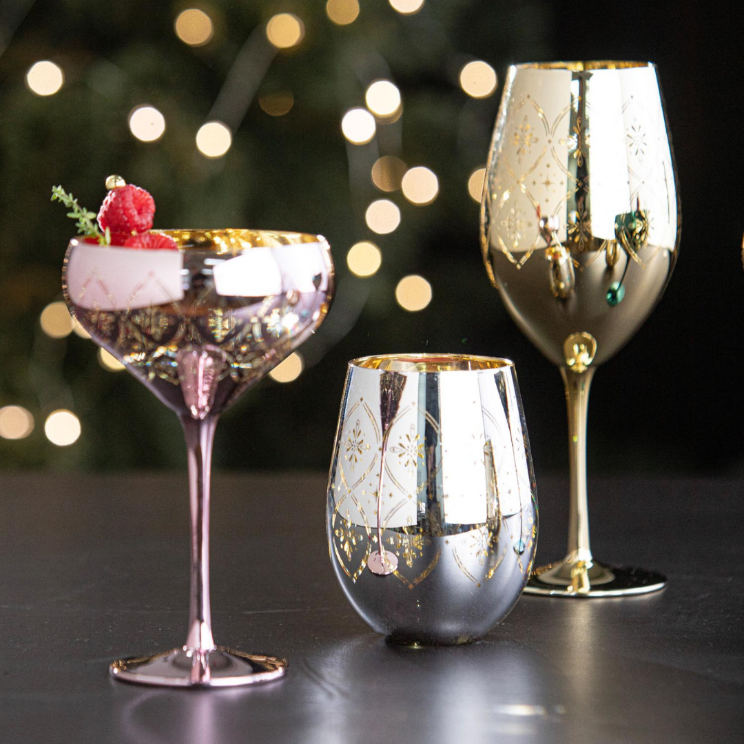 Tempa Chantelle Blush 2pk Cocktail Glass