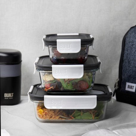 BUILT Gourmet Glass Snack Bento 296ml