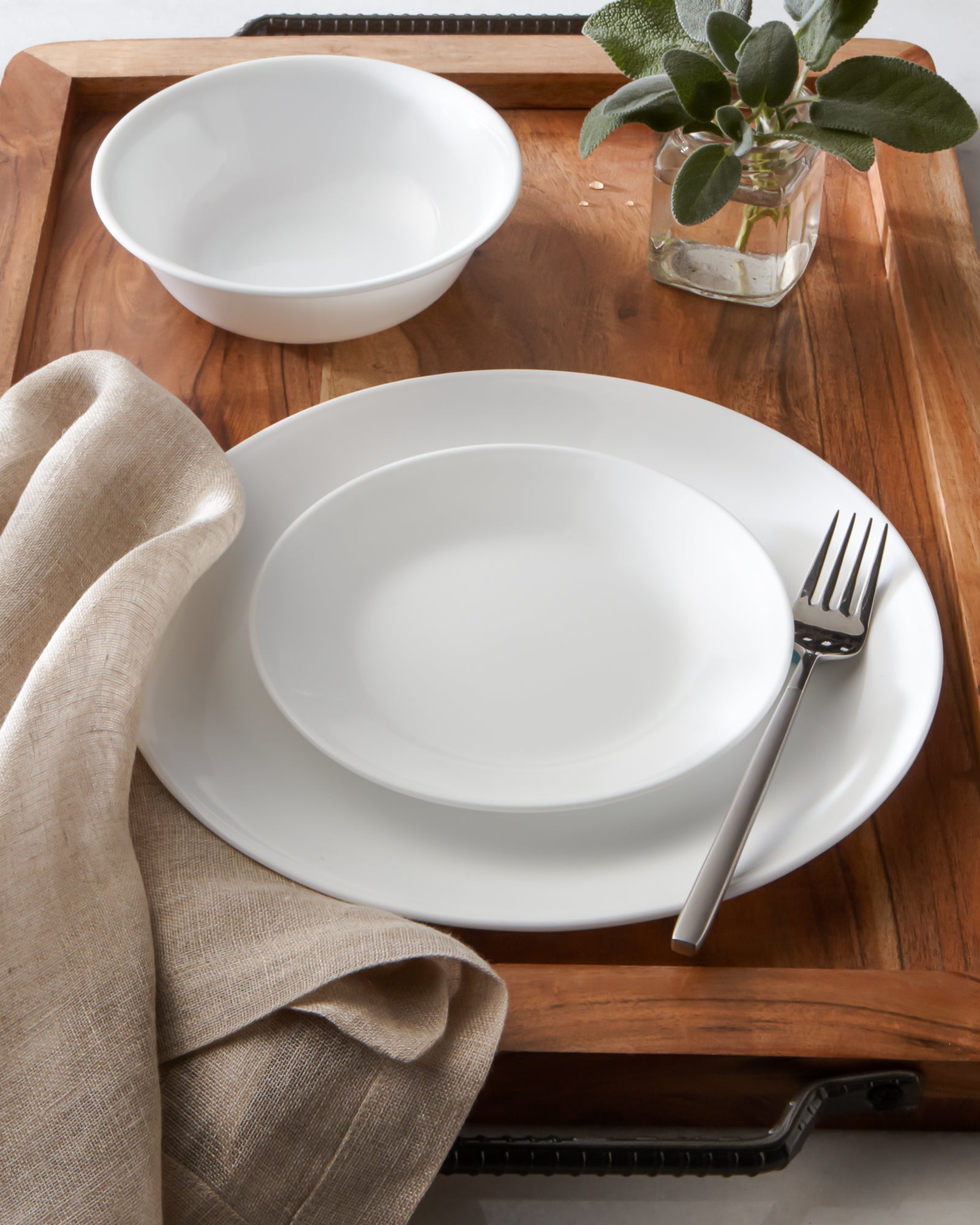 Corelle Winter Frost White 12 Piece Dinner Set