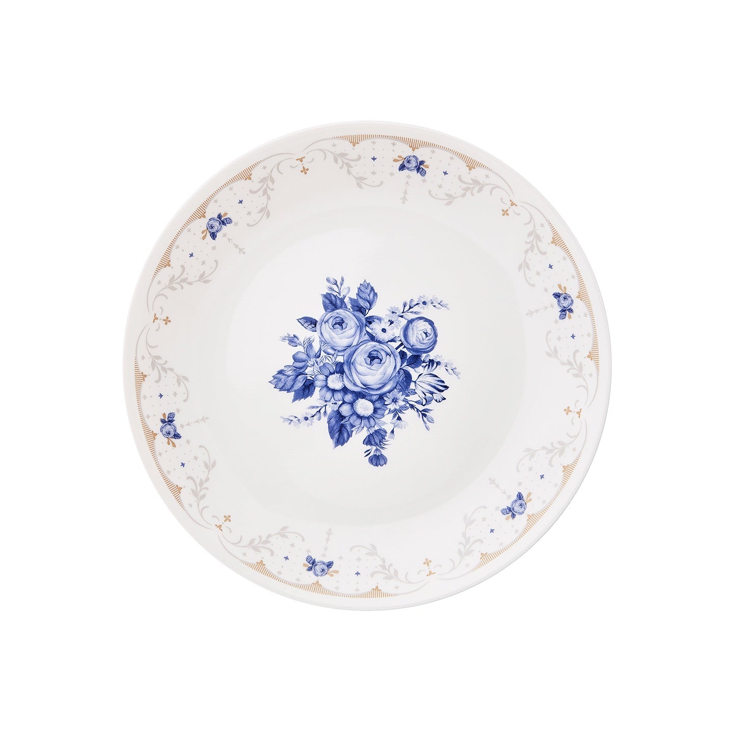 Corelle Blooming Blue Lunch Plate 21.6cm