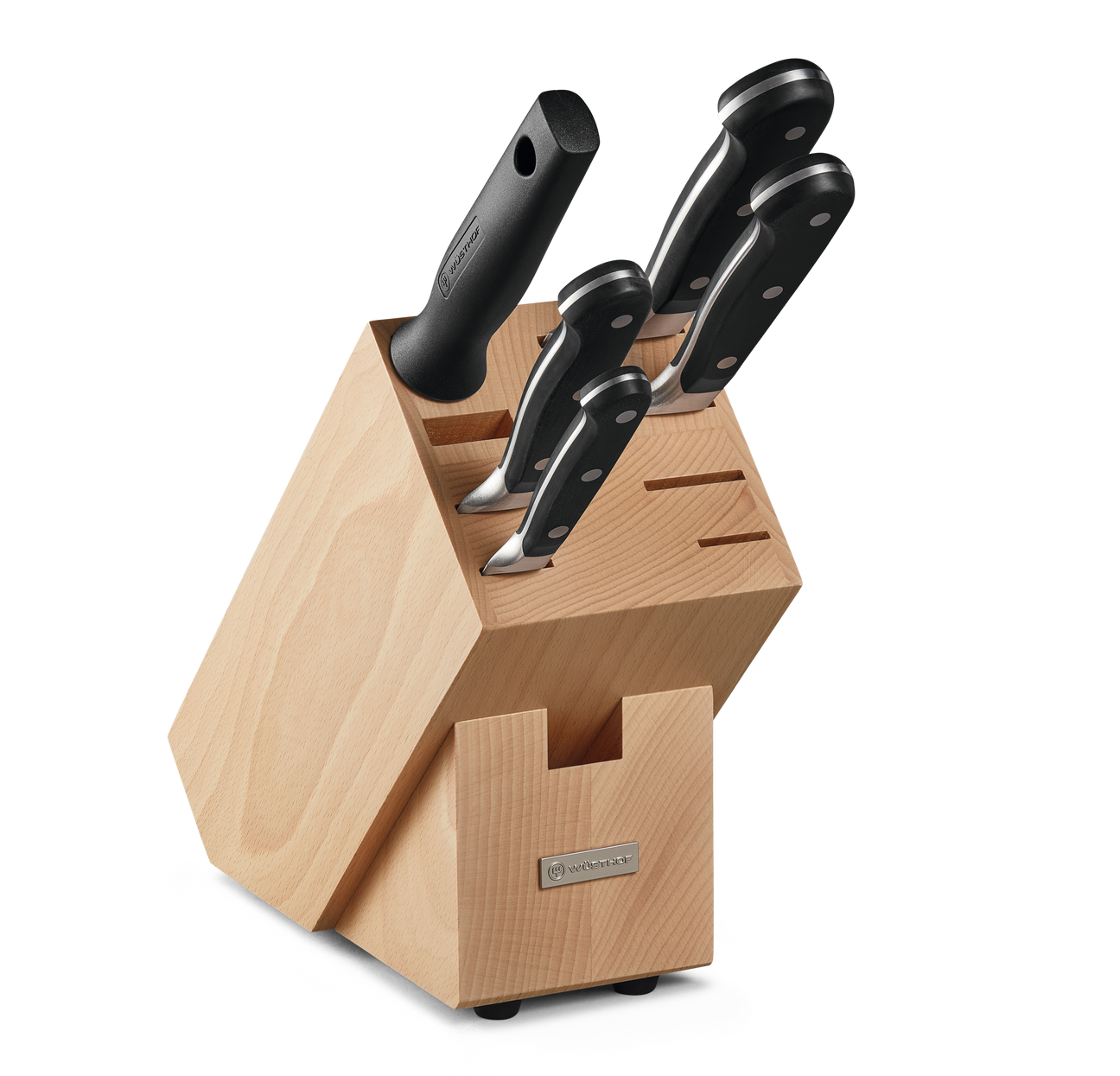 Wusthof Classic Black Knife Block Set 6 Piece