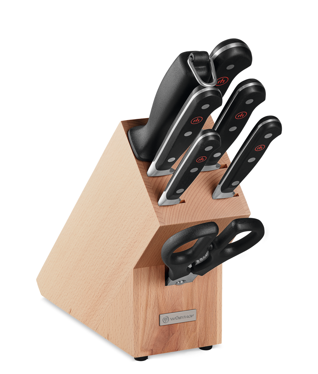 Wusthof Classic Black Knife Block Set 8 Piece