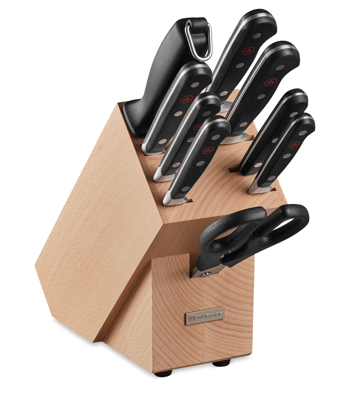 Wusthof Classic Black Knife Block Set 10 Piece