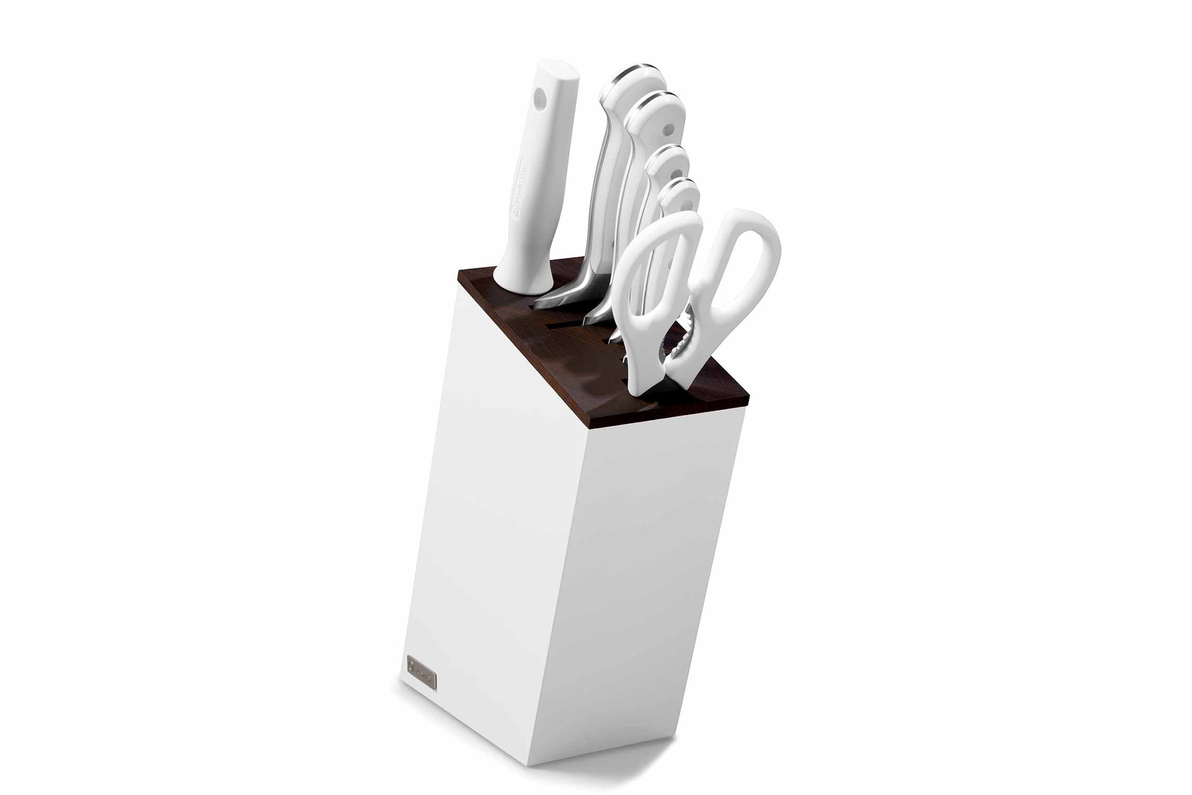 Wusthof Classic White Knife Block Set 7 Piece With Bread Knife
