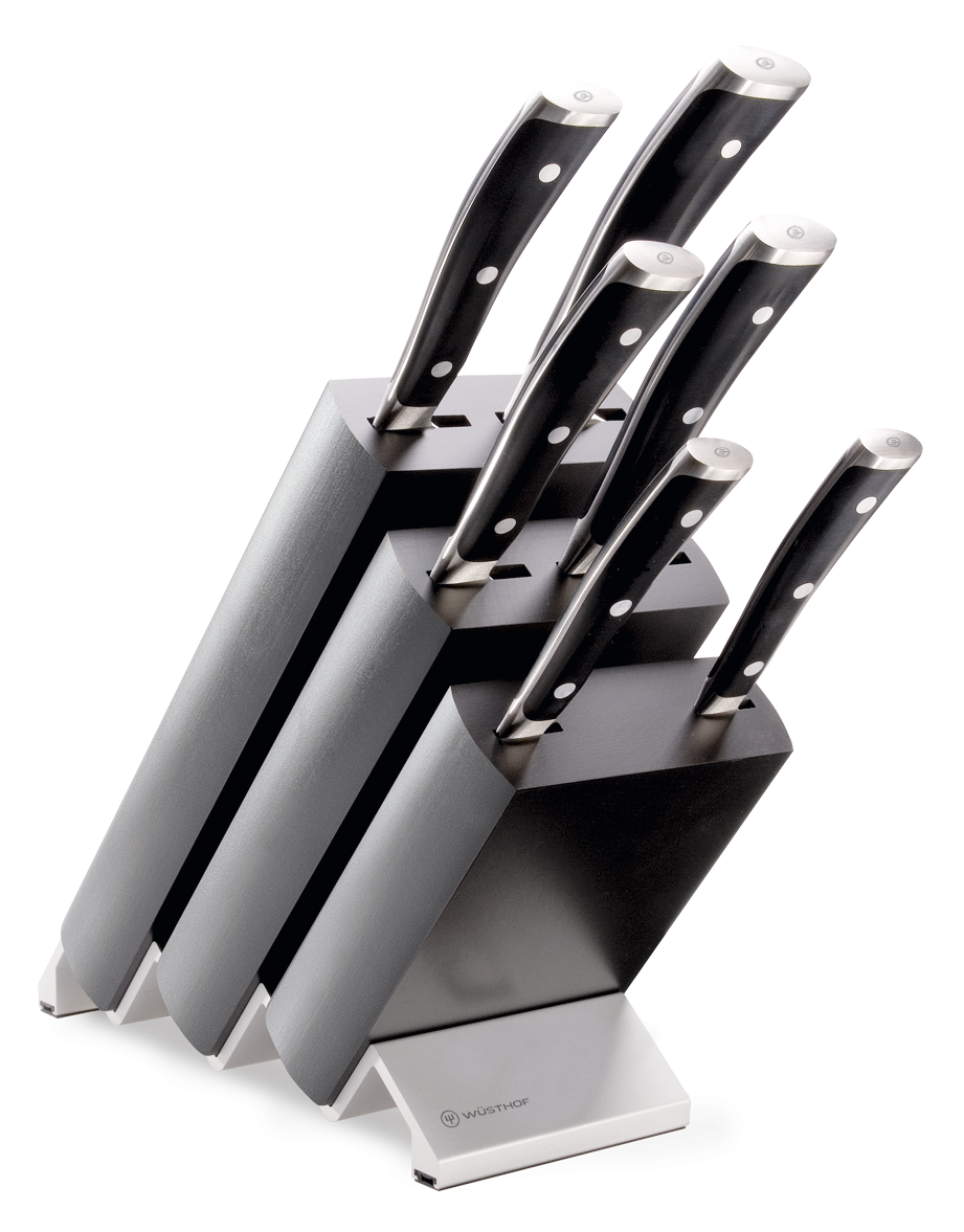 Wusthof Classic Ikon Black Knife Block Set 7 Piece