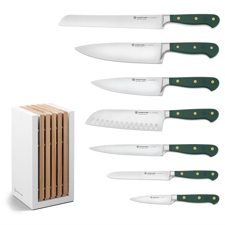 Wusthof Classic Colour Fresh Rosemary Knife Block Set (8 Piece)