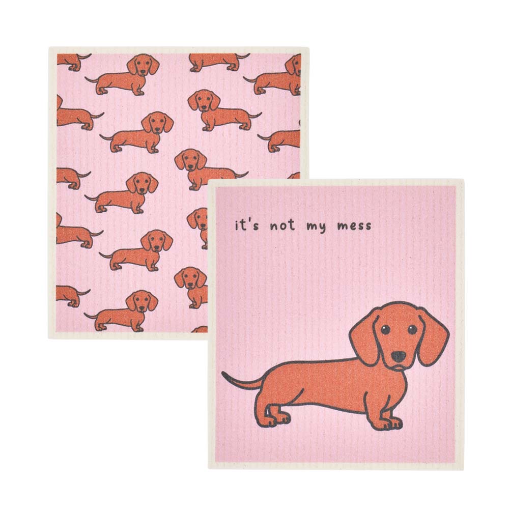 Annabel Trends Swedish Style Dish Cloths 2pc Dachshund