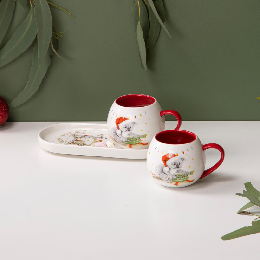 Ashdene Bush Buddies Christmas Mug & Plate Set