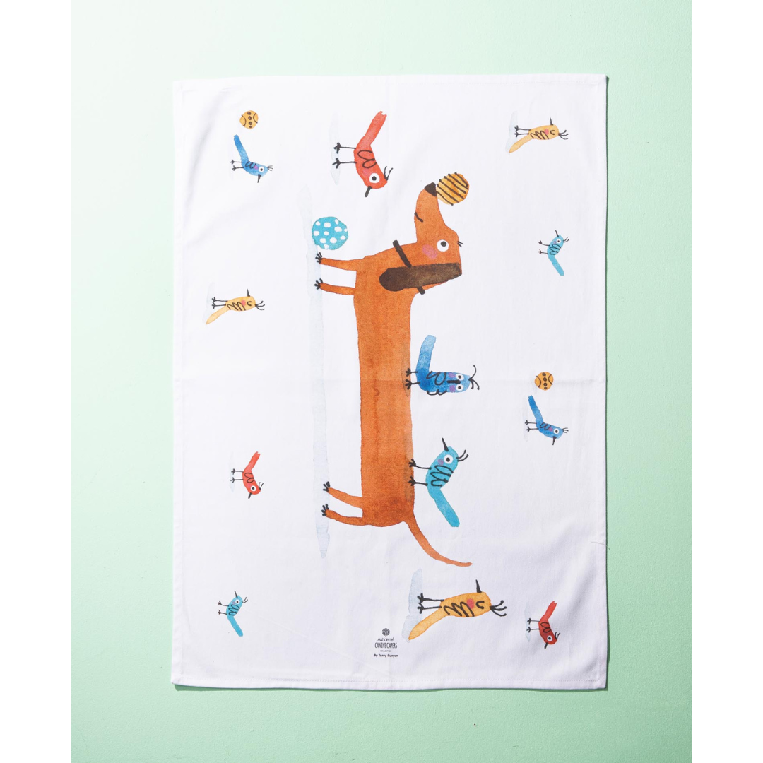 Ashdene Canine Capers Dachshund 2pk Kitchen Towel