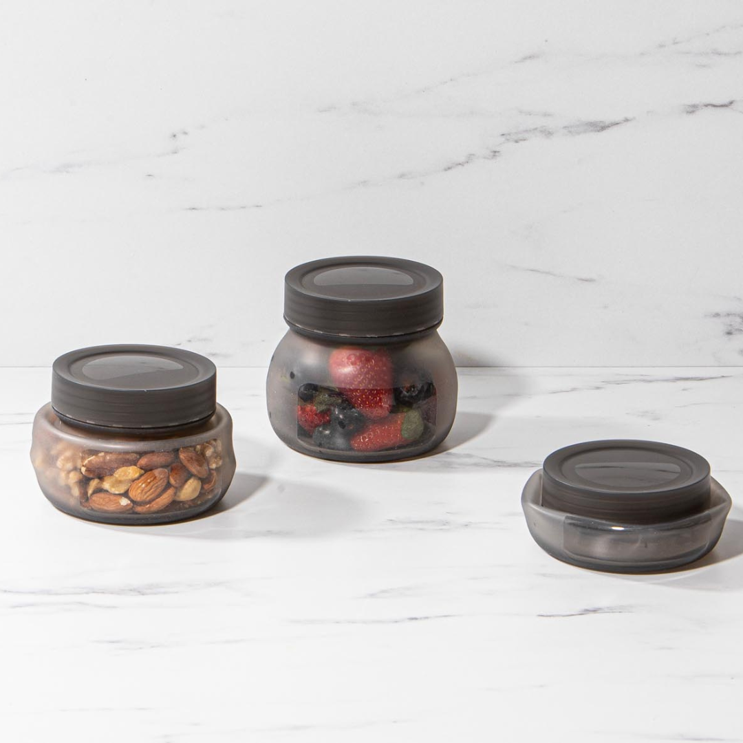 Eco Ladelle Eco Flexi Charcoal 3pk Small Jar