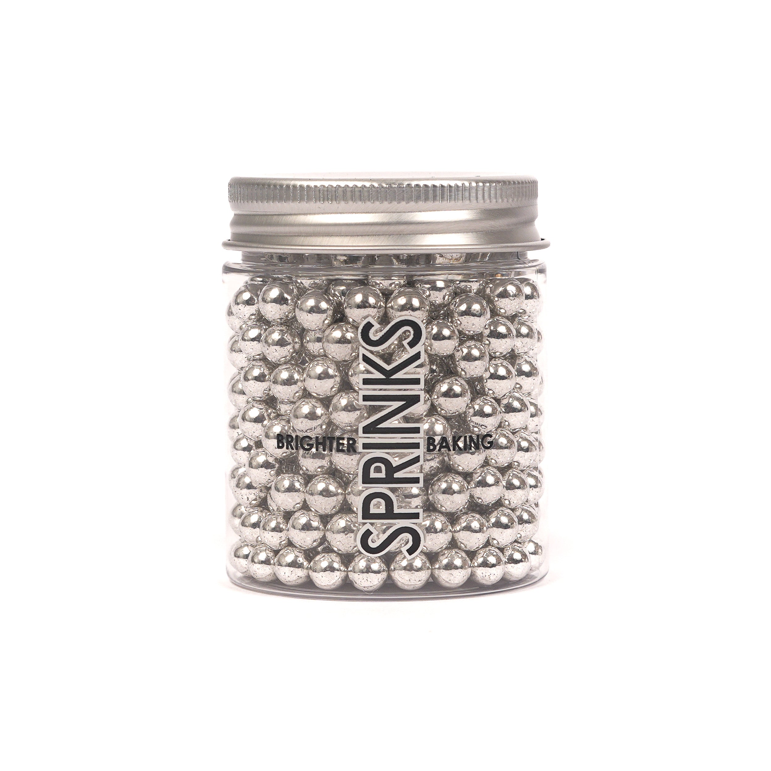 Sprinks Shiny Silver 6mm Sprinkles 75g