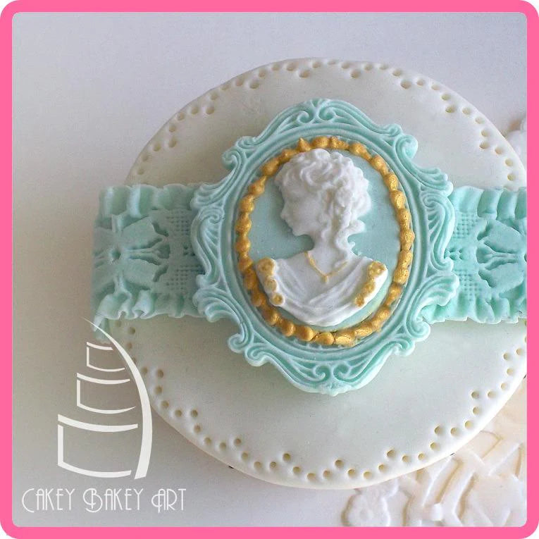 Katy Sue Silicone Mould Oval Cameo & Oval Frame