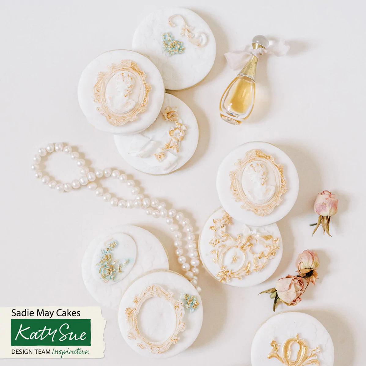 Katy Sue Silicone Mould Oval Cameo & Oval Frame