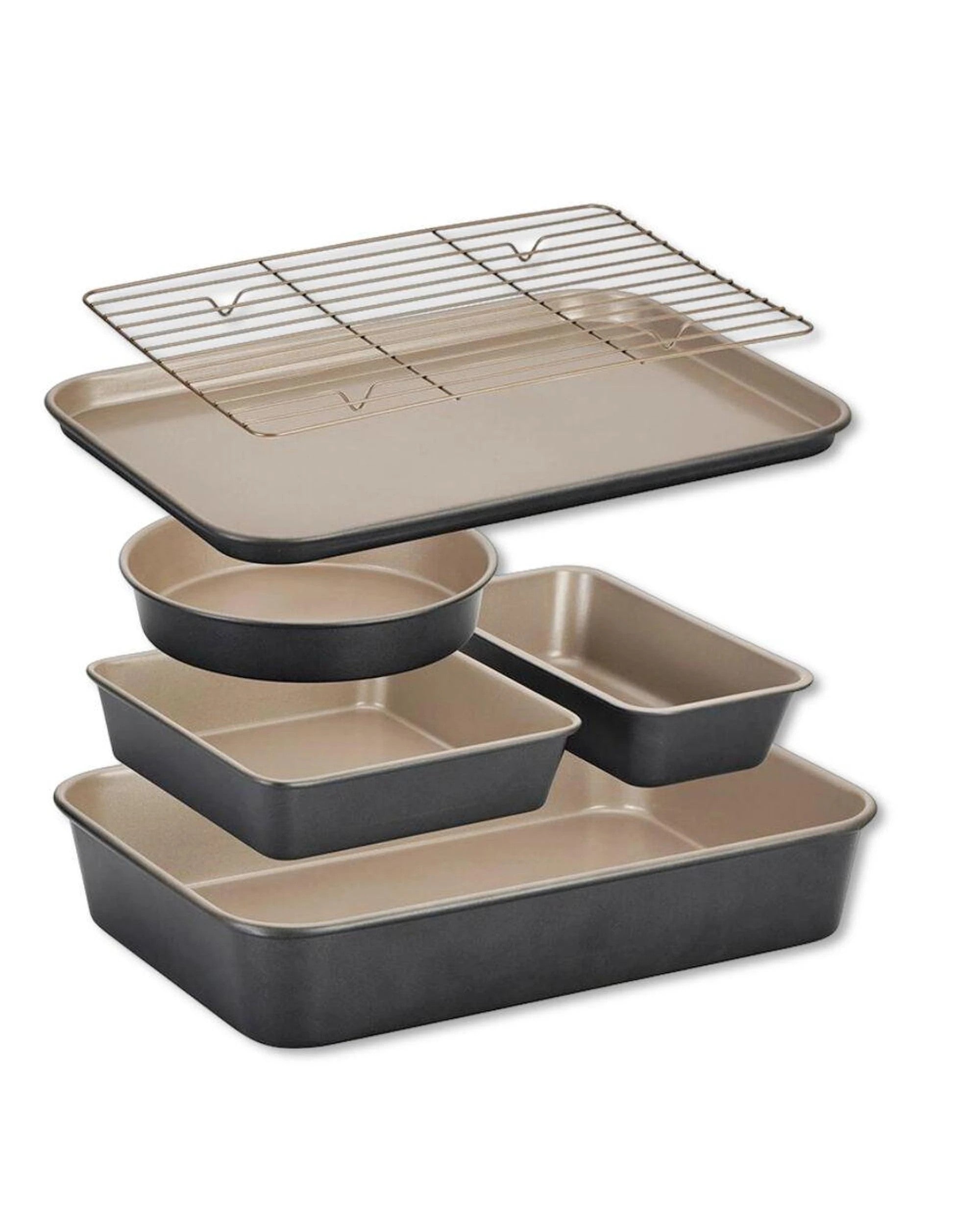 Stanley Rogers Ceramabake Cleverstack Bakeware Set 6 Piece
