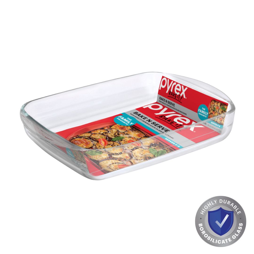 Pyrex Bake N Serve Rectangle Baking Dish (3.6L)