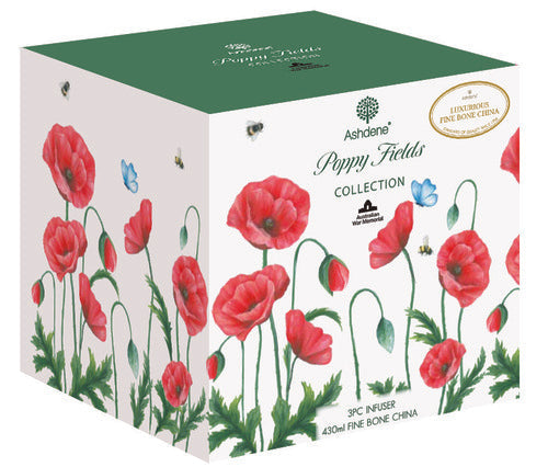 Ashdene Poppy Fields 3pc Infuser