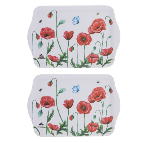 Ashdene Poppy Fields 2pk Scatter Tray