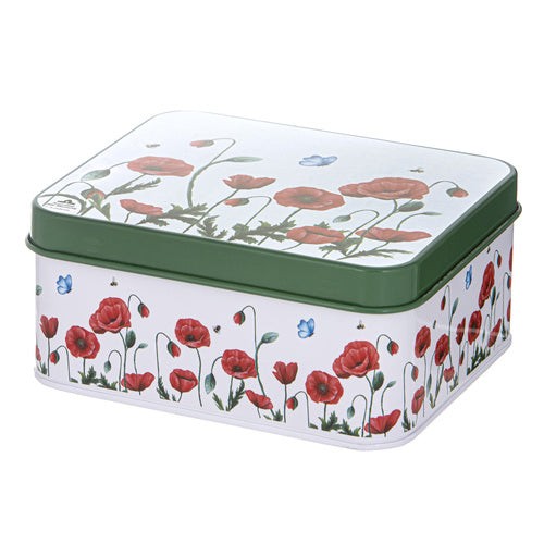 Ashdene Poppy Fields Biscuit Tin