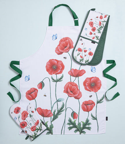 Ashdene Poppy Fields Double Oven Mitt