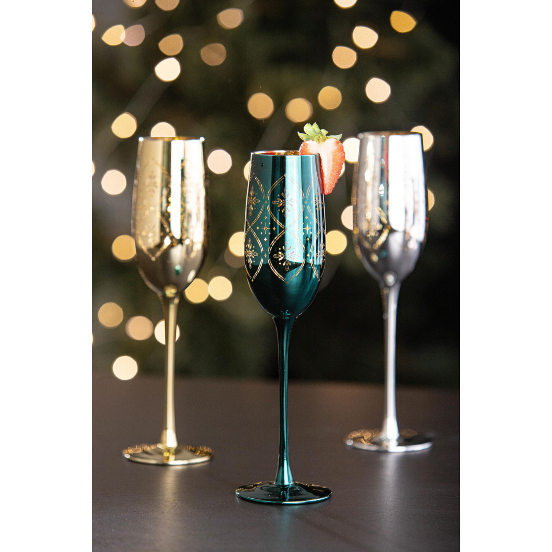 Tempa Chantelle Emerald 2pk Champagne Glass