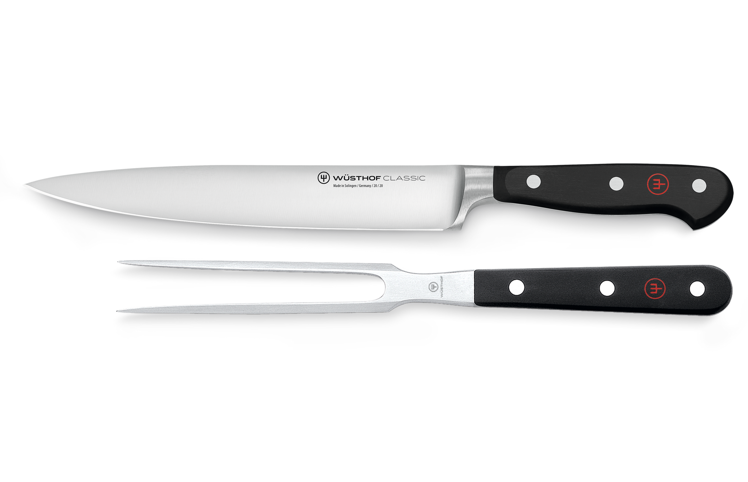 Wusthof Classic Black 2 Piece Carving Set
