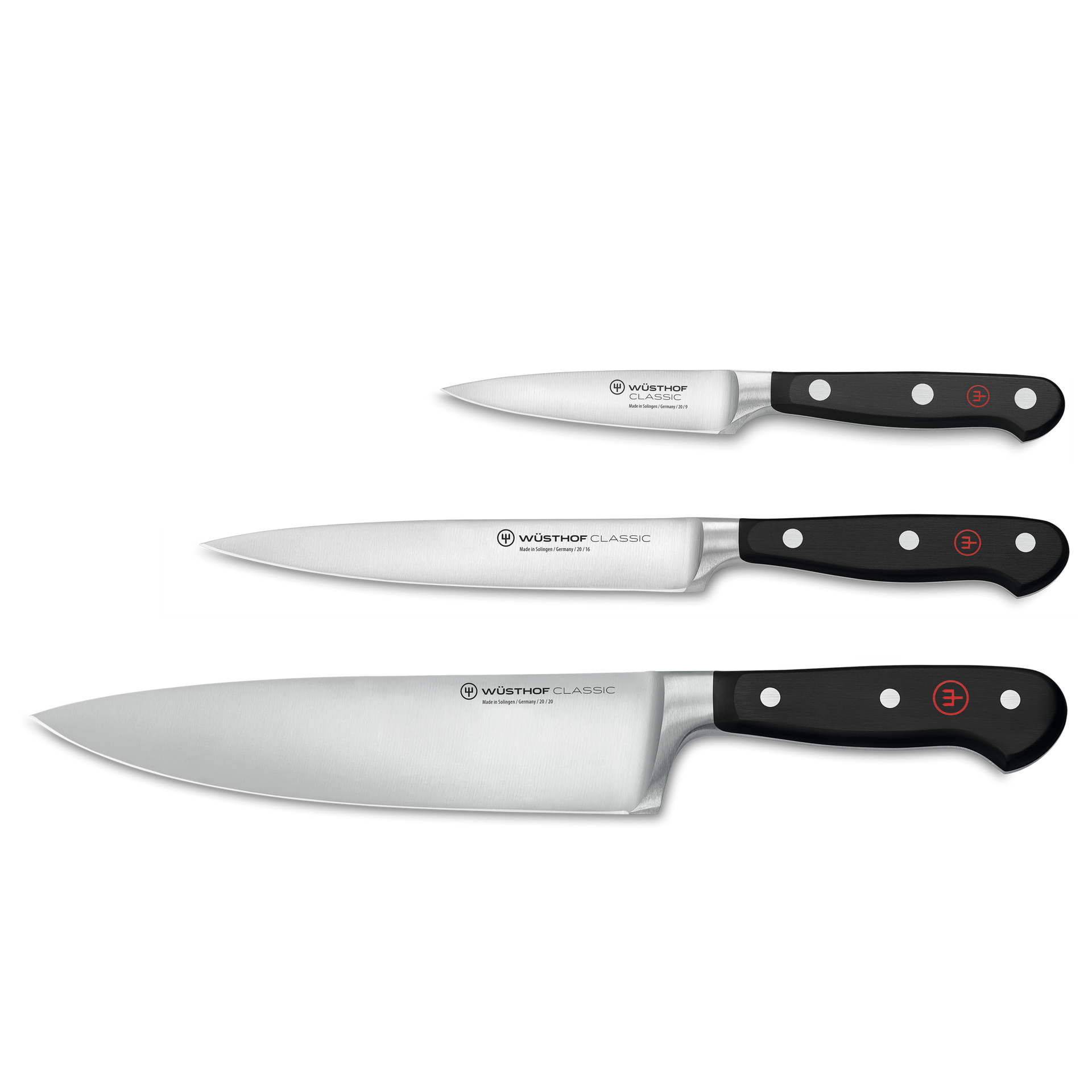Wusthof Classic Paring Utility and Chef's Knife Set (3 Piece)