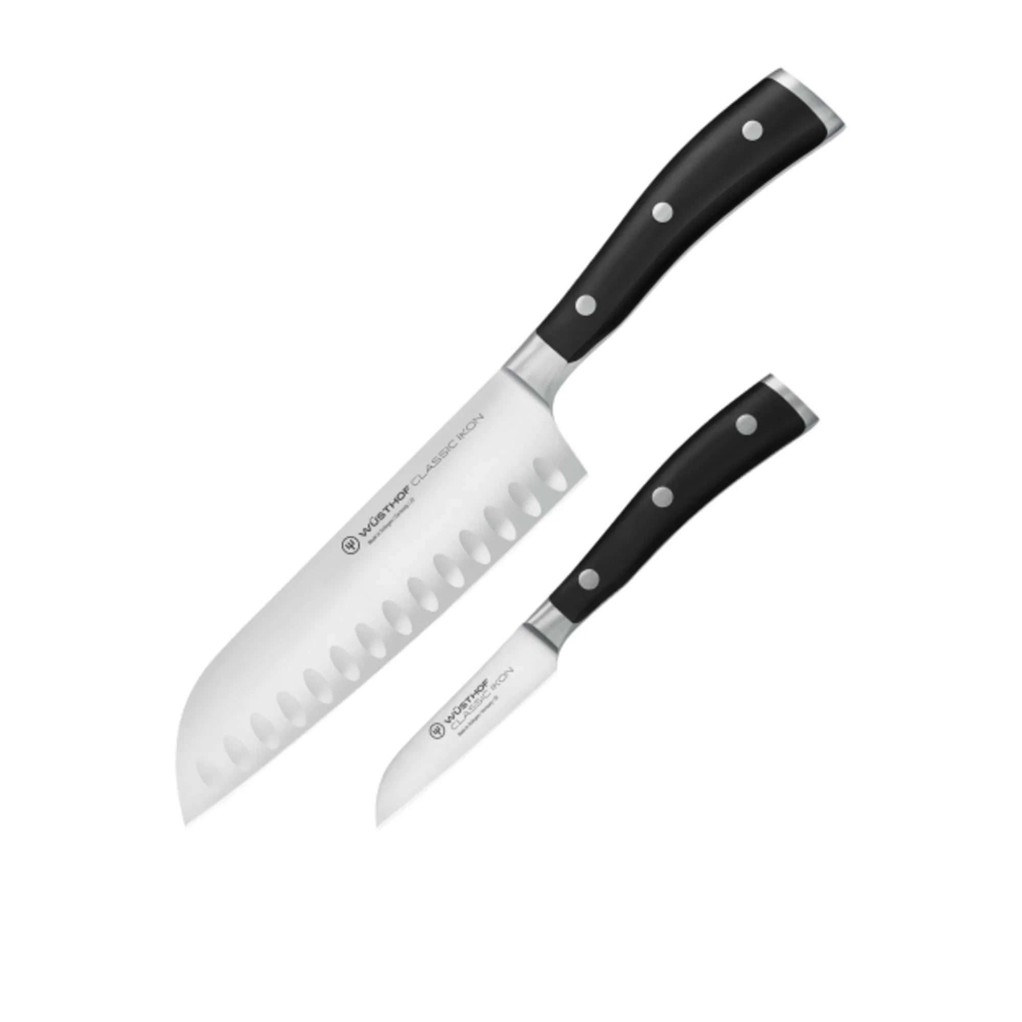 Wusthof Classic Ikon Black Asian Knife Set (2 Piece)
