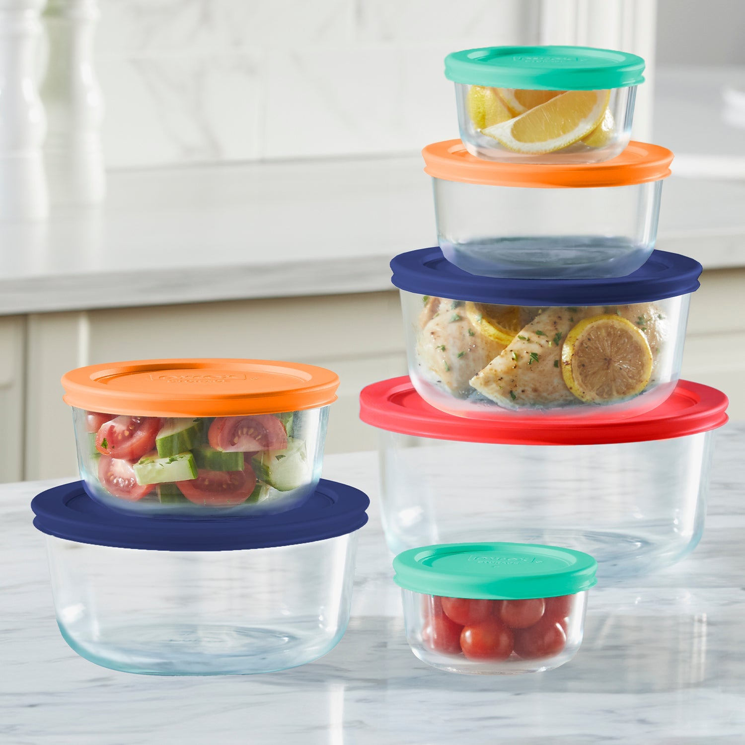 Pyrex Simply Store Glass Container 7 Piece Set