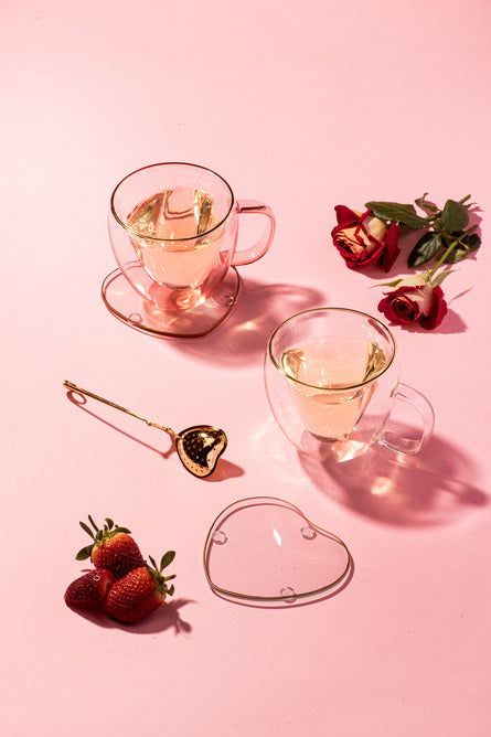 Tempa Amour Pink 3pc Tea Set