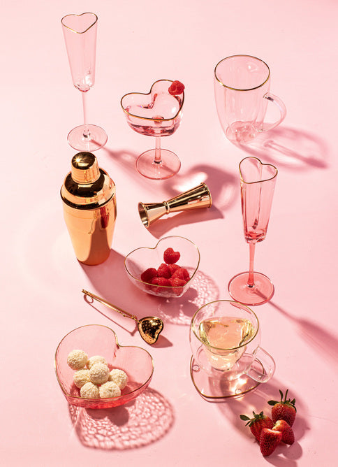 Tempa Amour Pink 3pc Tea Set