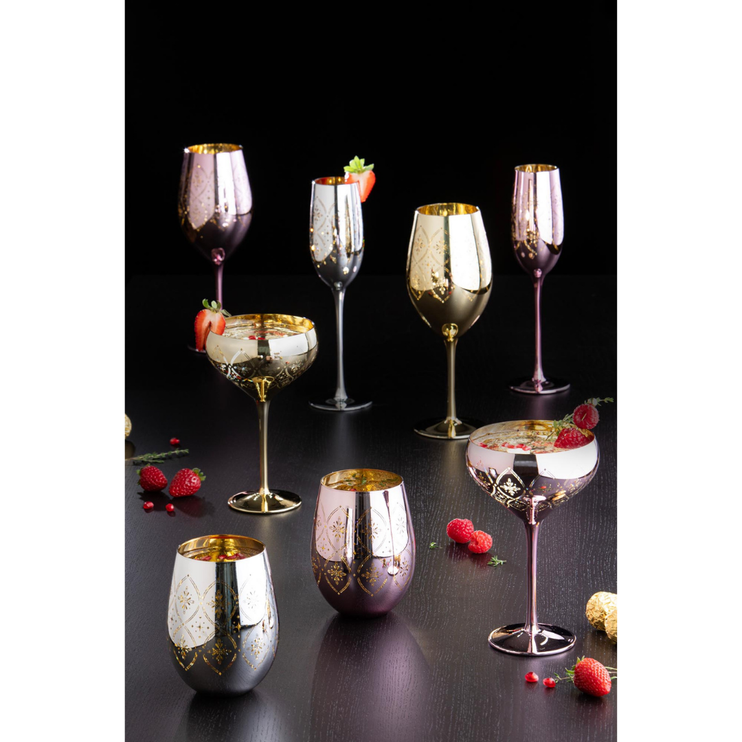 Tempa Chantelle Blush 2pk Champagne Glass