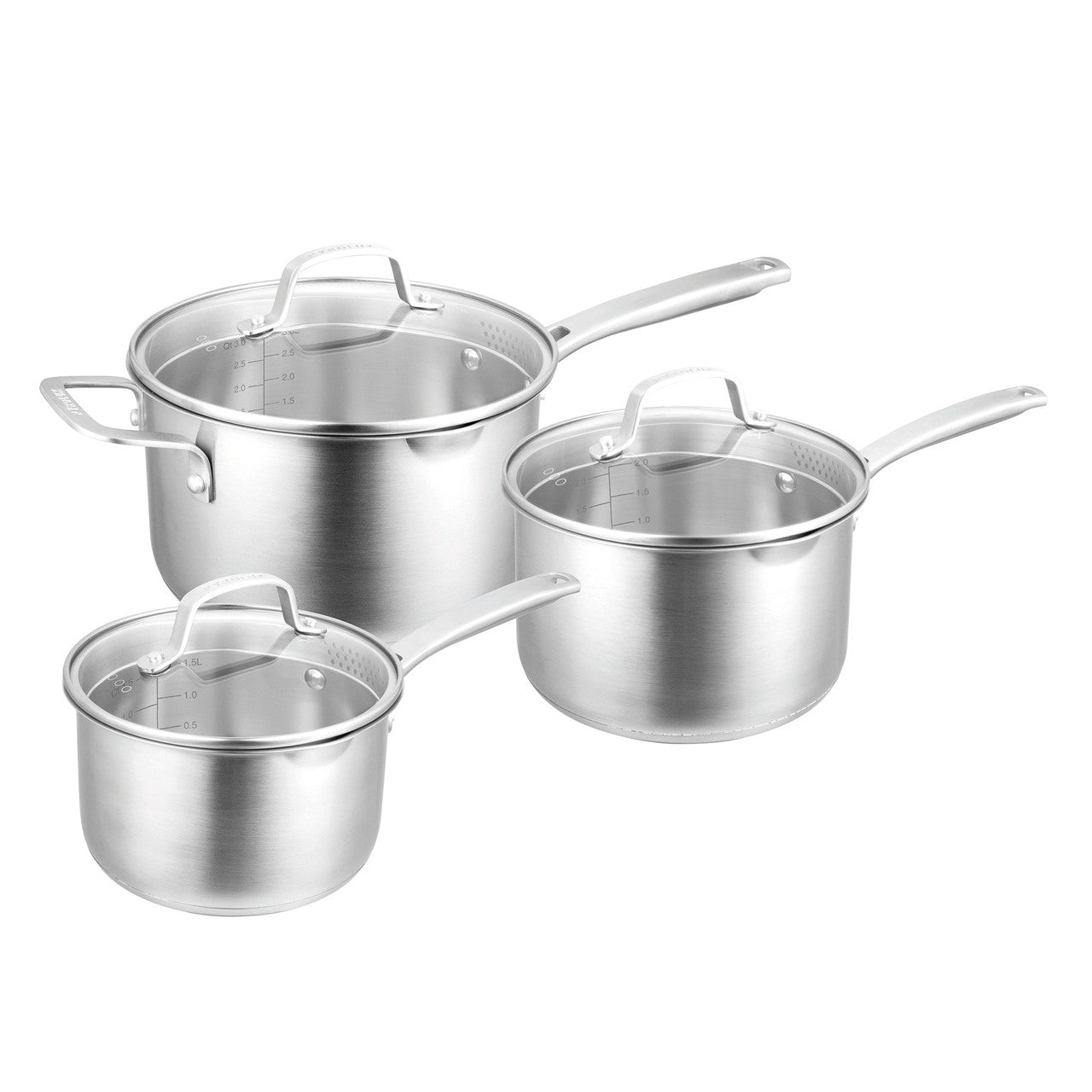 Pyrolux Radius 85 3 Piece Saucepan Set