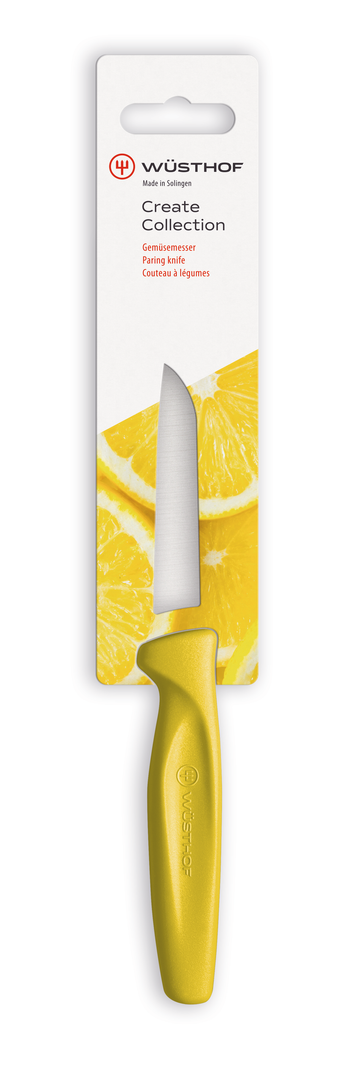 Wusthof Create Yellow Bull Nose Paring Knife - 8cm
