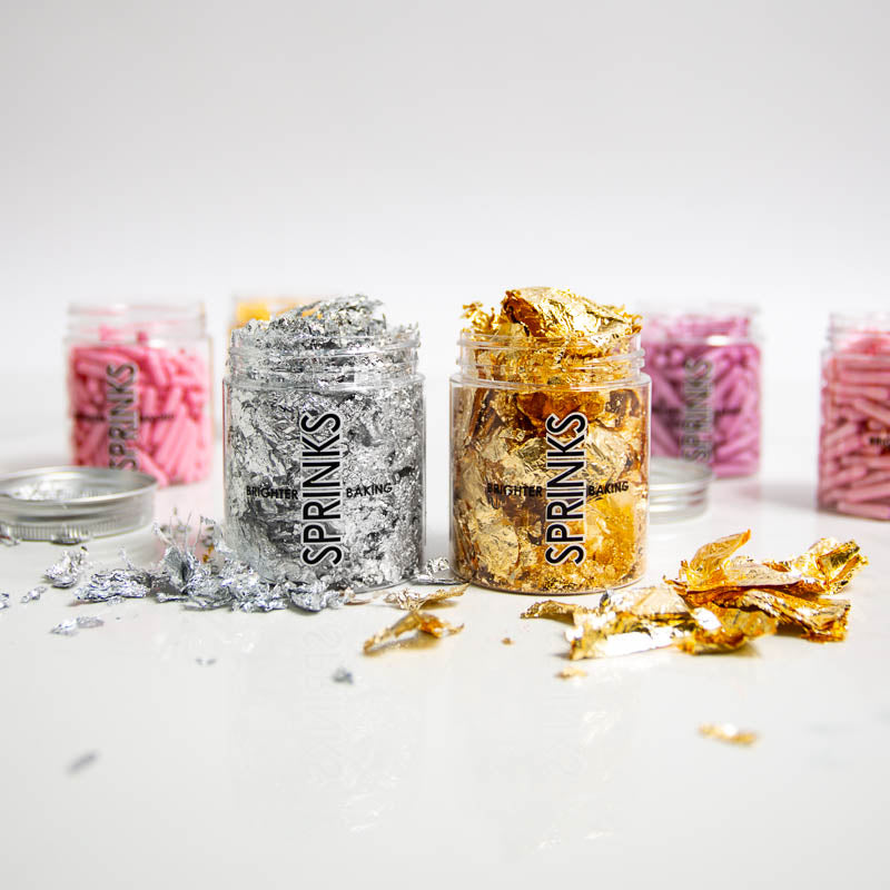 Sprinks Loose Silver Leaf Flakes 2g
