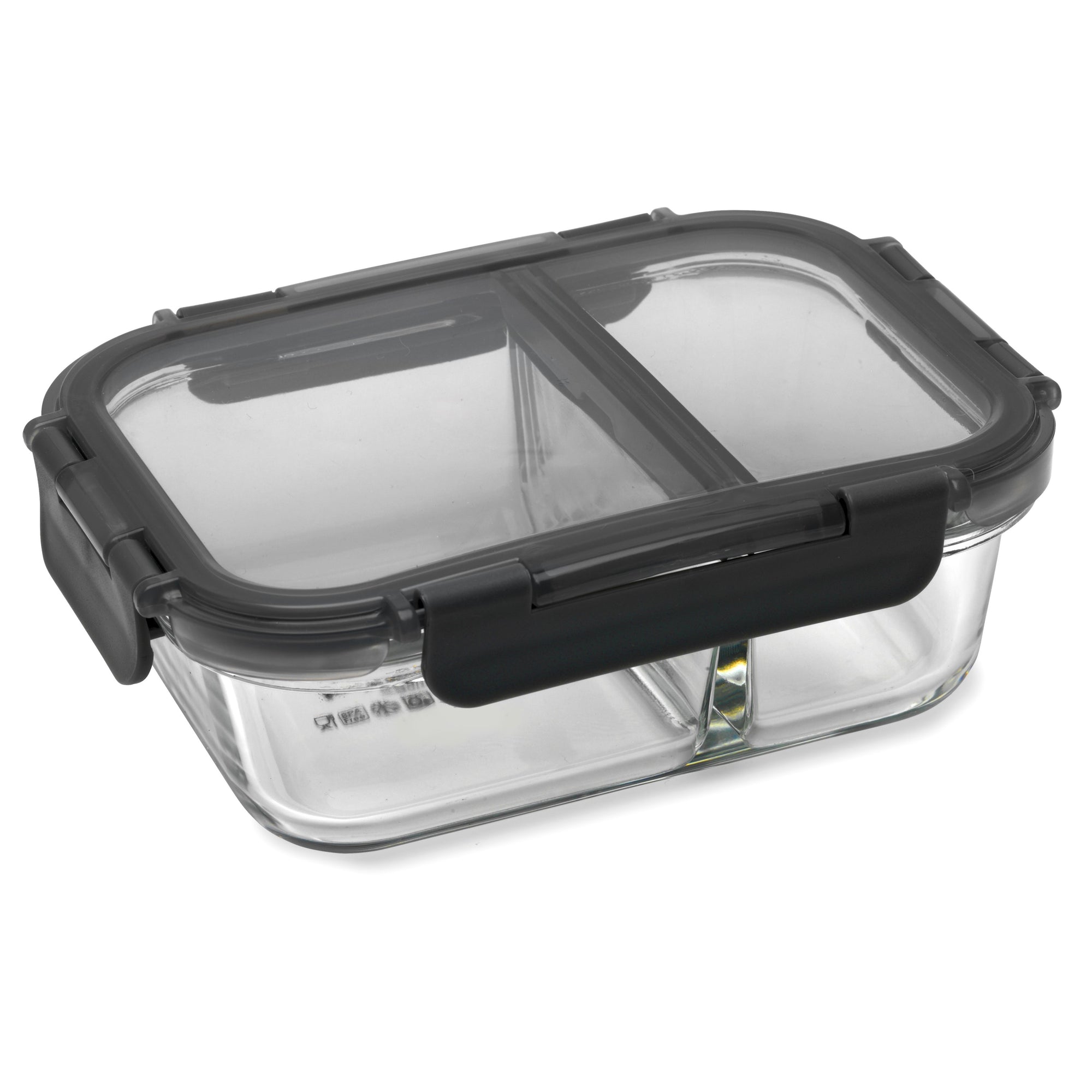 Pyrex Divided Meal Prep Glass Container (580mL)