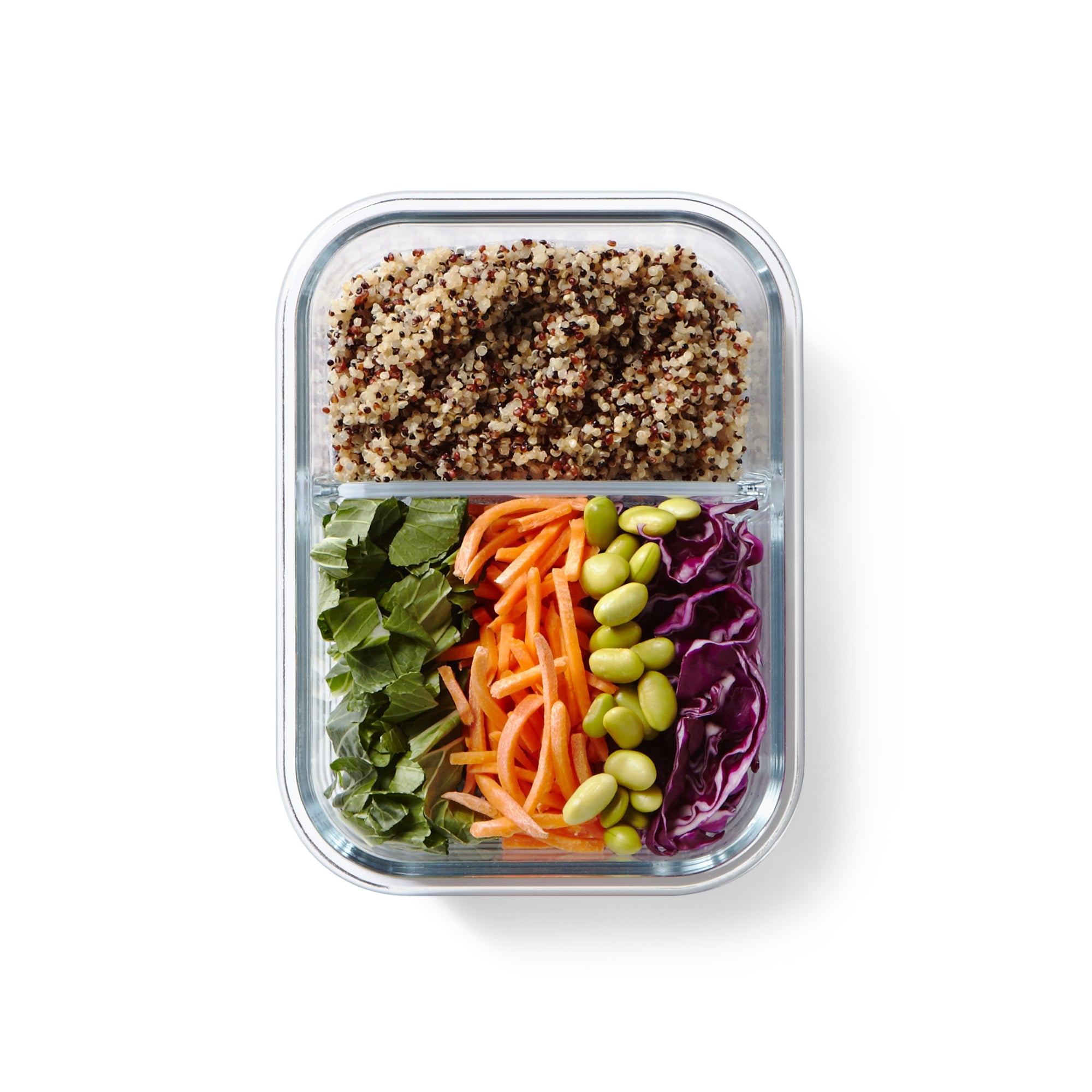 Pyrex Divided Meal Prep Glass Container (980mL)