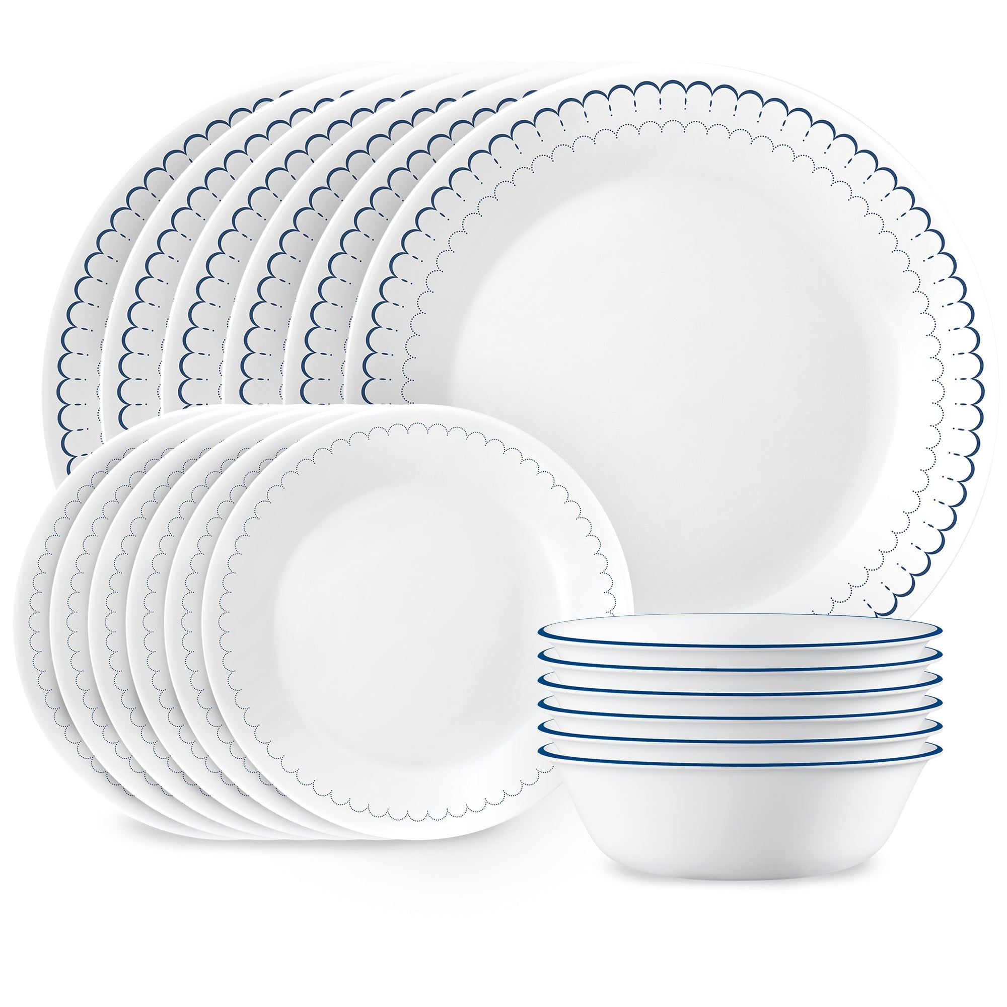 Corelle Caspian Lace 18 Piece Dinner Set