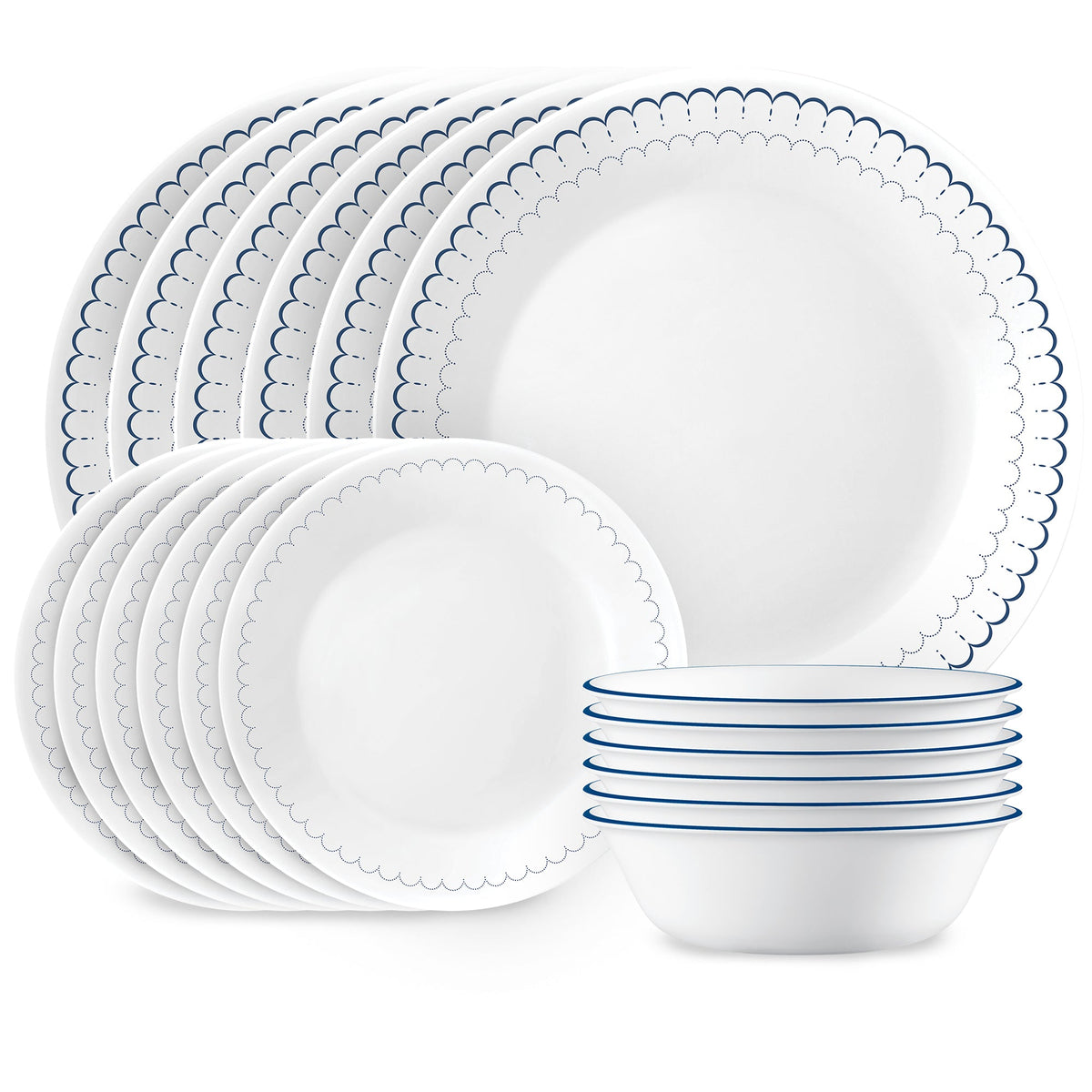 Corelle Caspian Lace 18 Piece Dinner Set