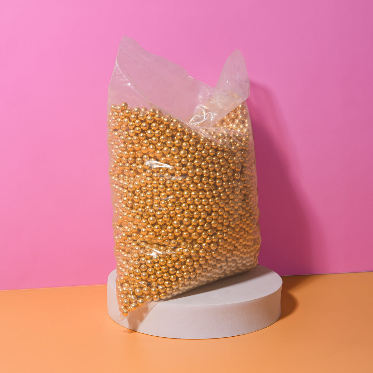 Sprinks Pro Series 2kg Crunchy Shiny Gold 8mm Sprinkles
