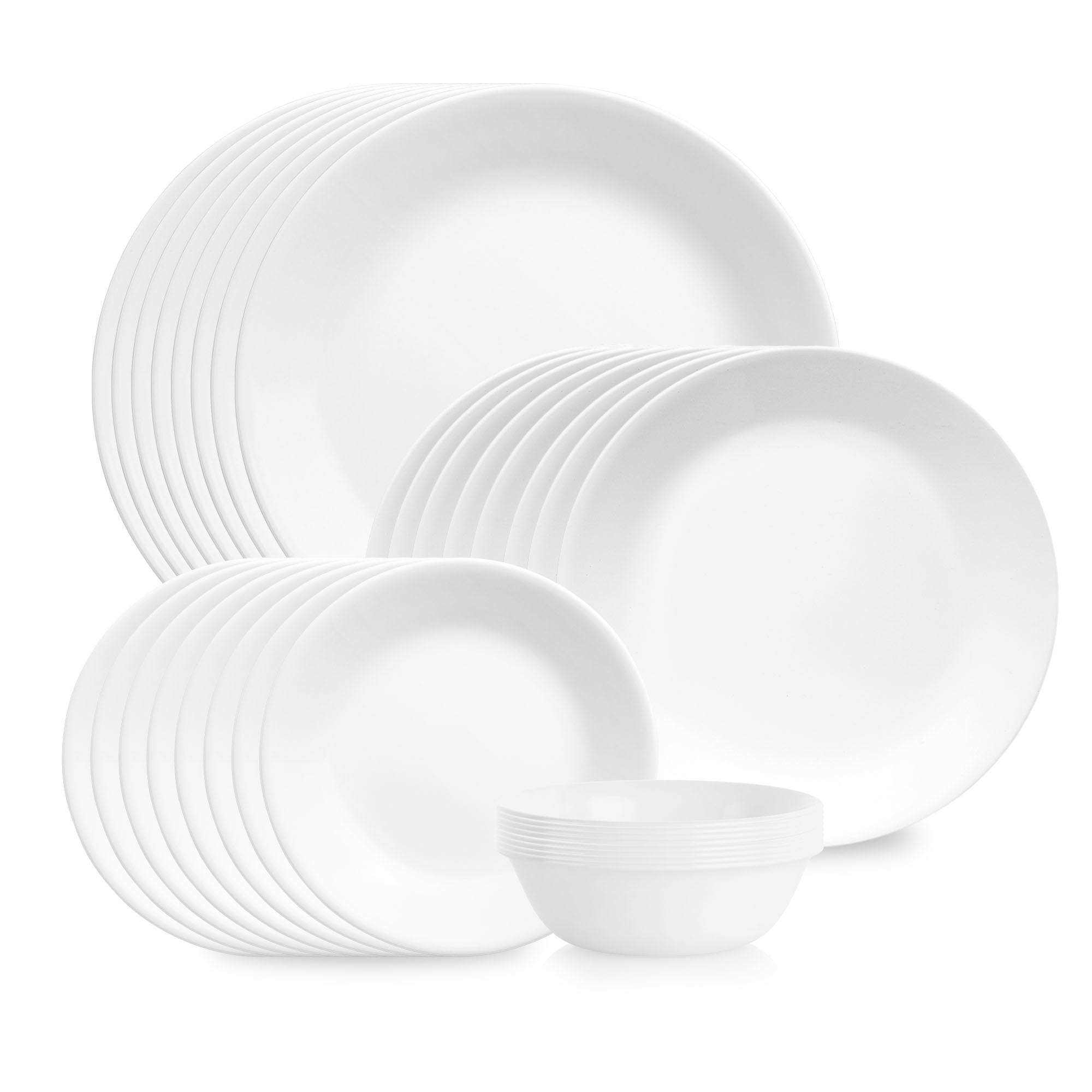 Corelle Shimmering White 32 Piece Set