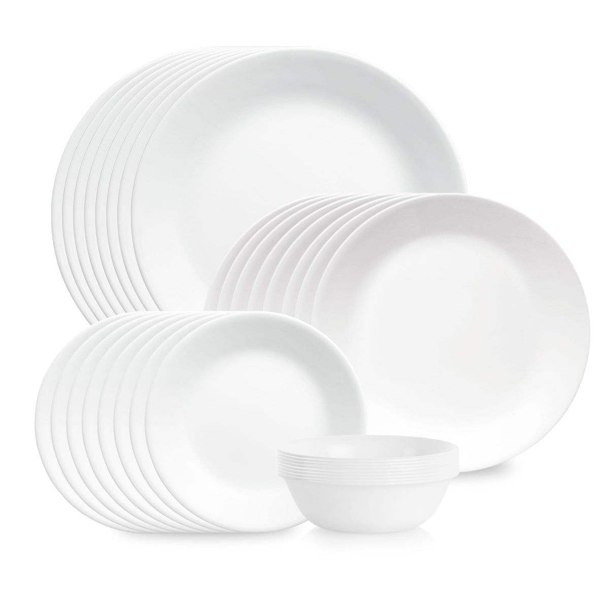 Corelle Shimmering White 32 Piece Set