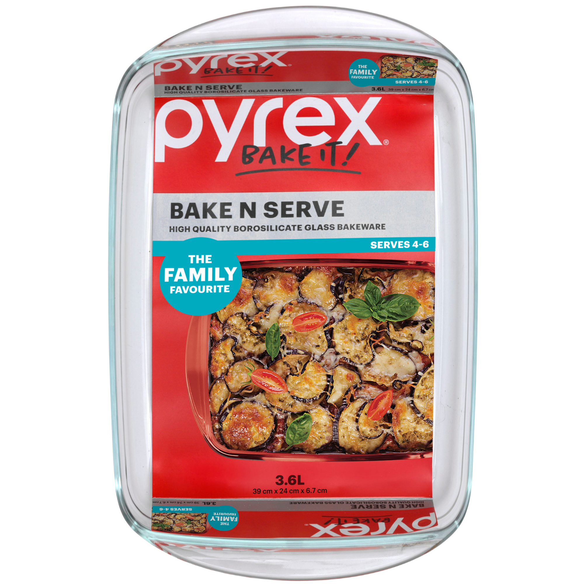 Pyrex Bake N Serve Rectangle Baking Dish (3.6L)