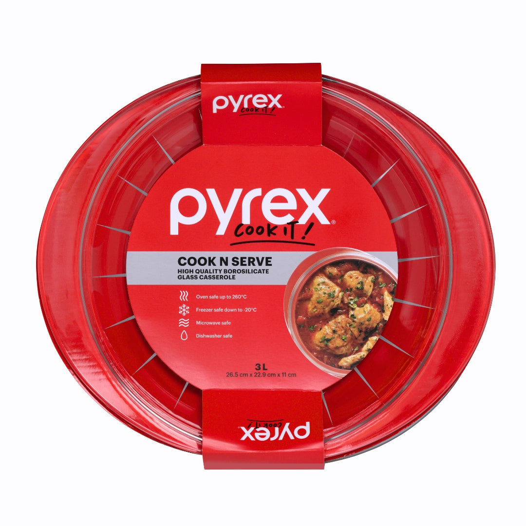 Pyrex Cook N Serve Casserole (3L)