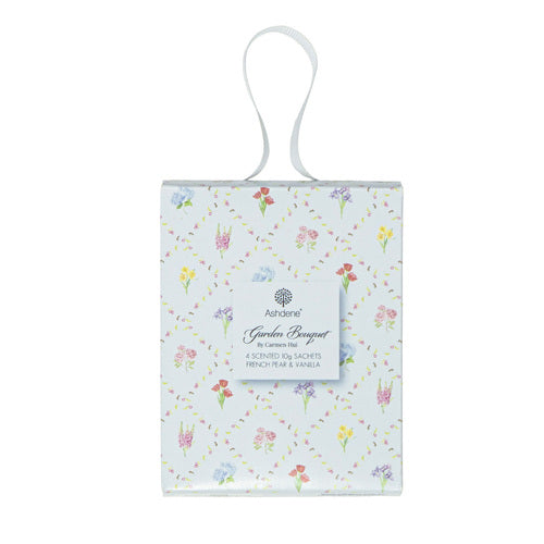Ashdene Garden Bouquet 4pk French Pear & Van 10g Scented Sachet