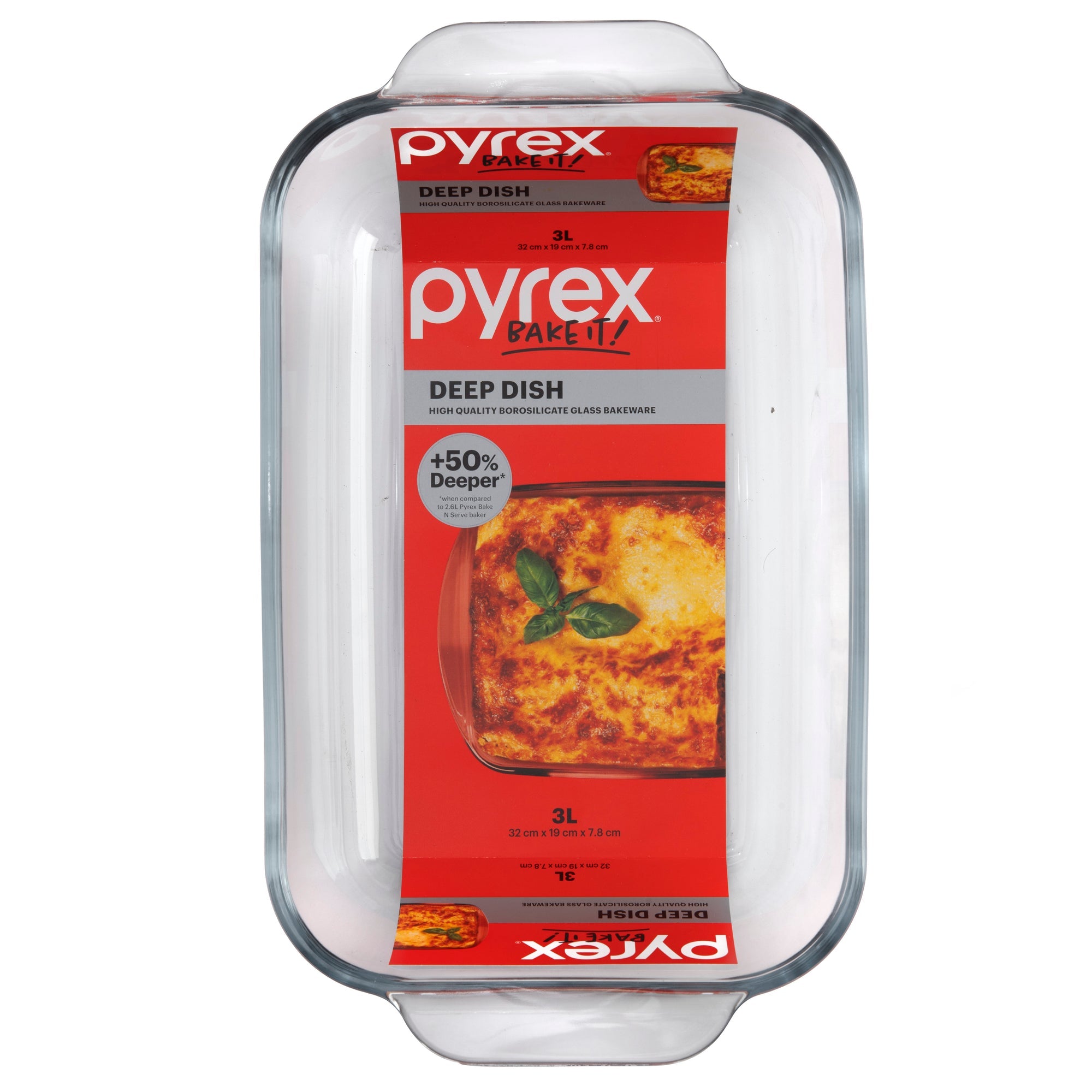 Pyrex Deep Rectangle Baking Dish (3L)