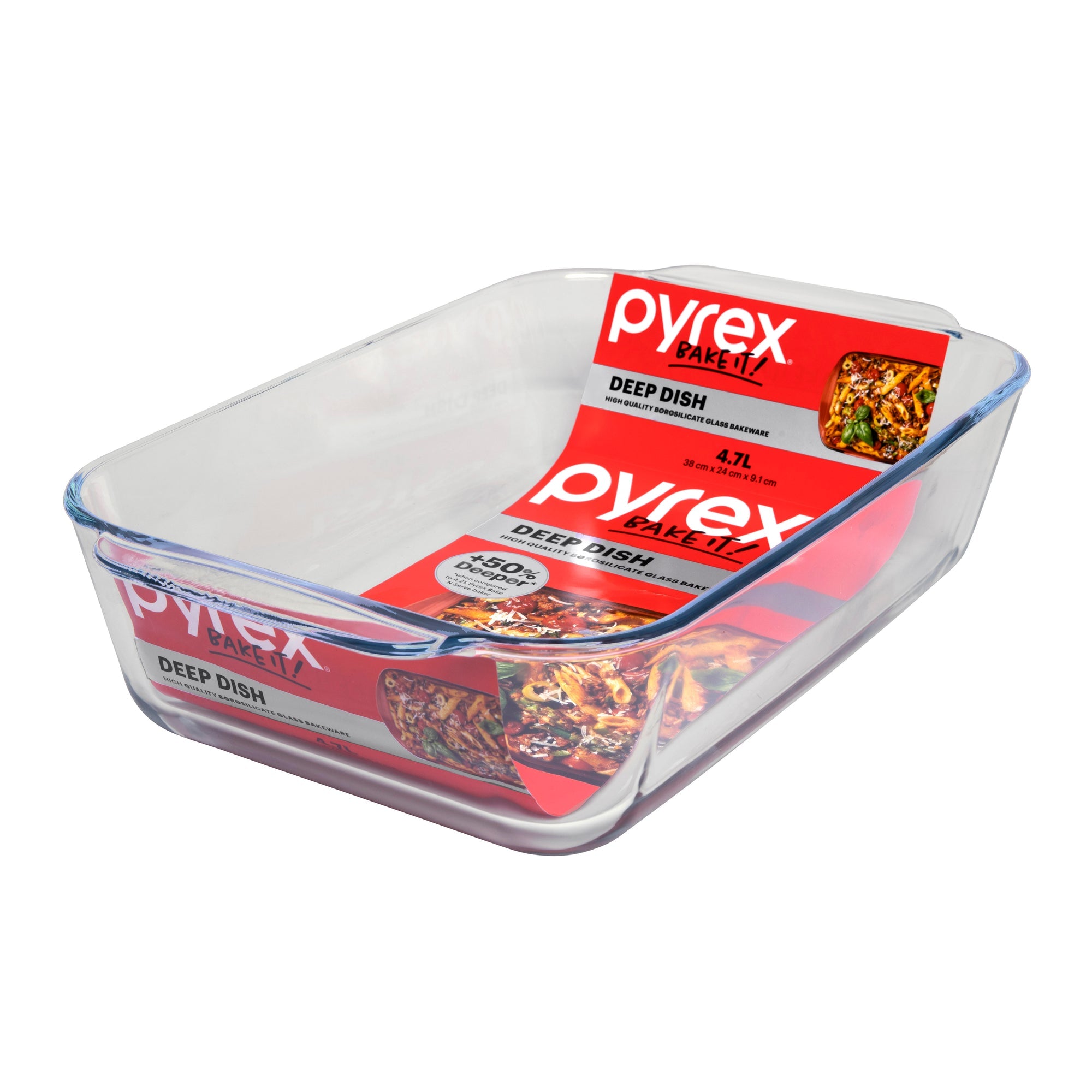 Pyrex Deep Rectangle Baking Dish (4.7L)