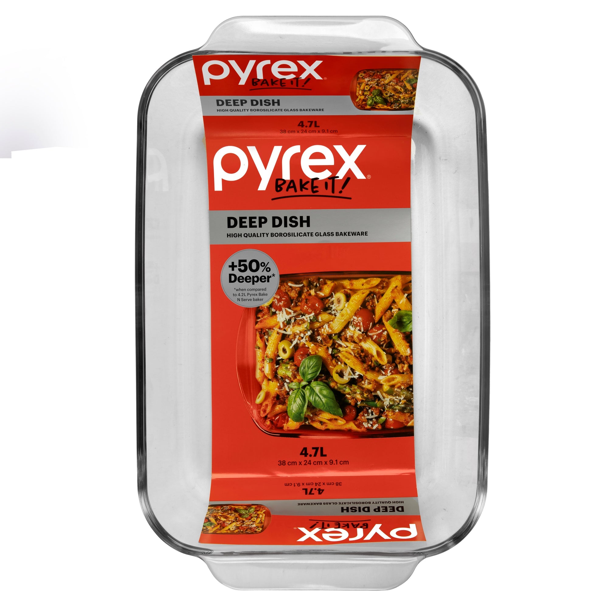 Pyrex Deep Rectangle Baking Dish (4.7L)
